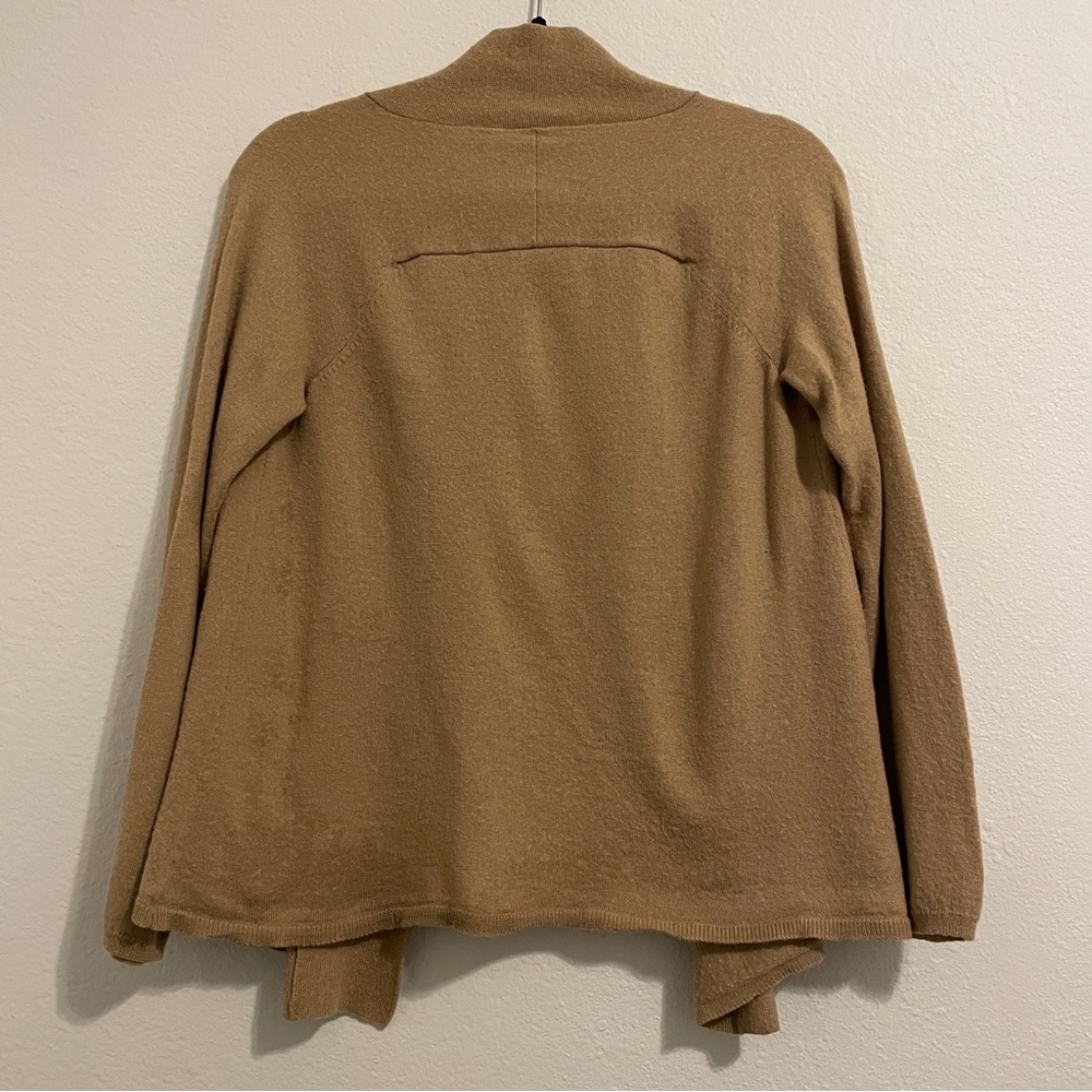 Ann Taylor Loft Open Front Camel Color Wool Cardi… - image 3